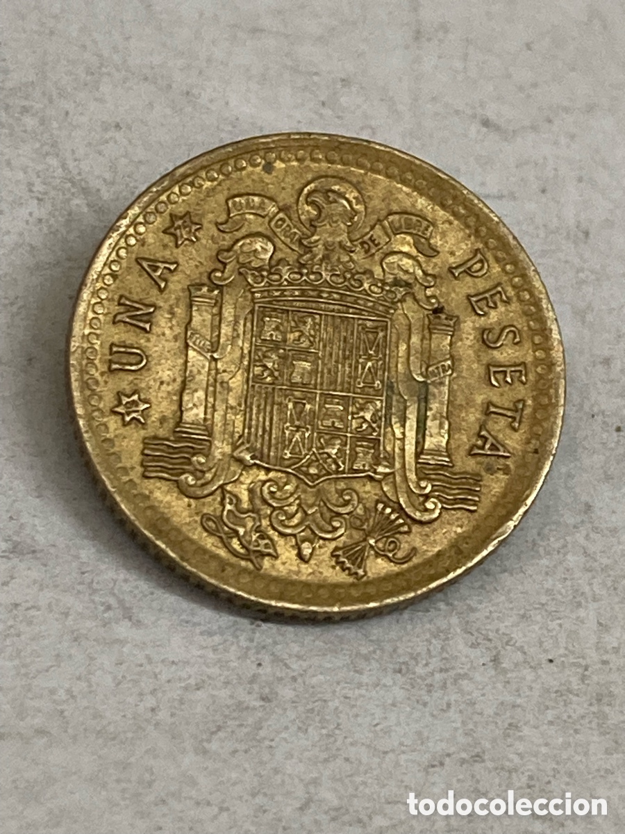 Monedas Franco: Moneda de 1 peseta 1966 M53 - Foto 2