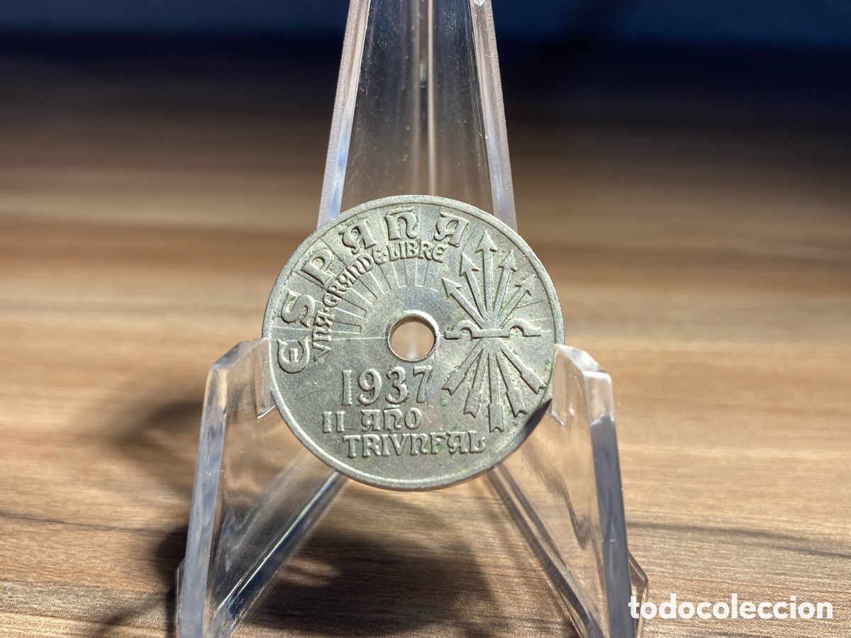 Monedas Franco: ESPA&Ntilde;A - 25 C&eacute;ntimos 1937 - Foto 1