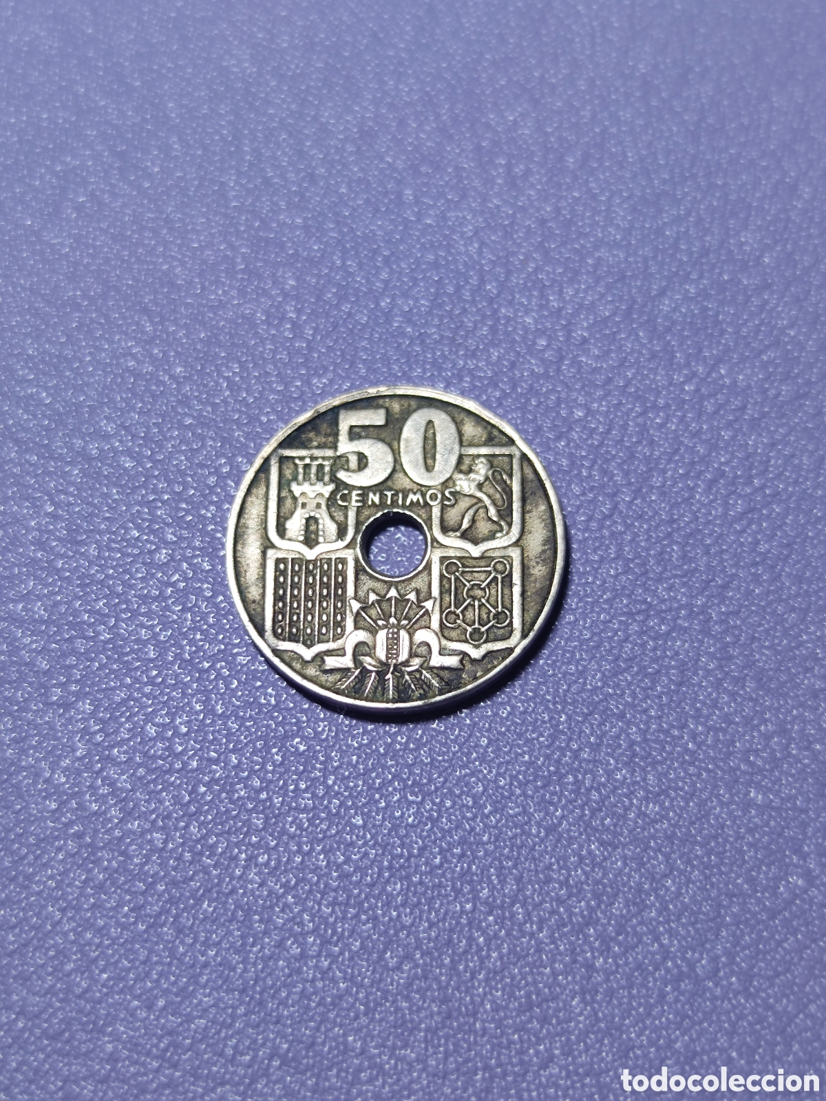 Monedas Franco: Moneda 50 centimos 1949 *18 y 53 - Foto 1
