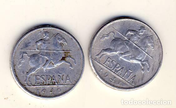 Monedas Franco: DOS MONEDAS DE 5 C&Eacute;NTIMOS, 1940 Y 41.-(10) - Foto 1