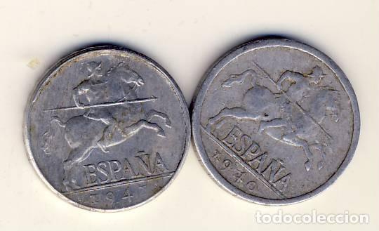 Monedas Franco: DOS MONEDAS DE 5 C&Eacute;NTIMOS, 1940 Y 41.-(13) - Foto 1