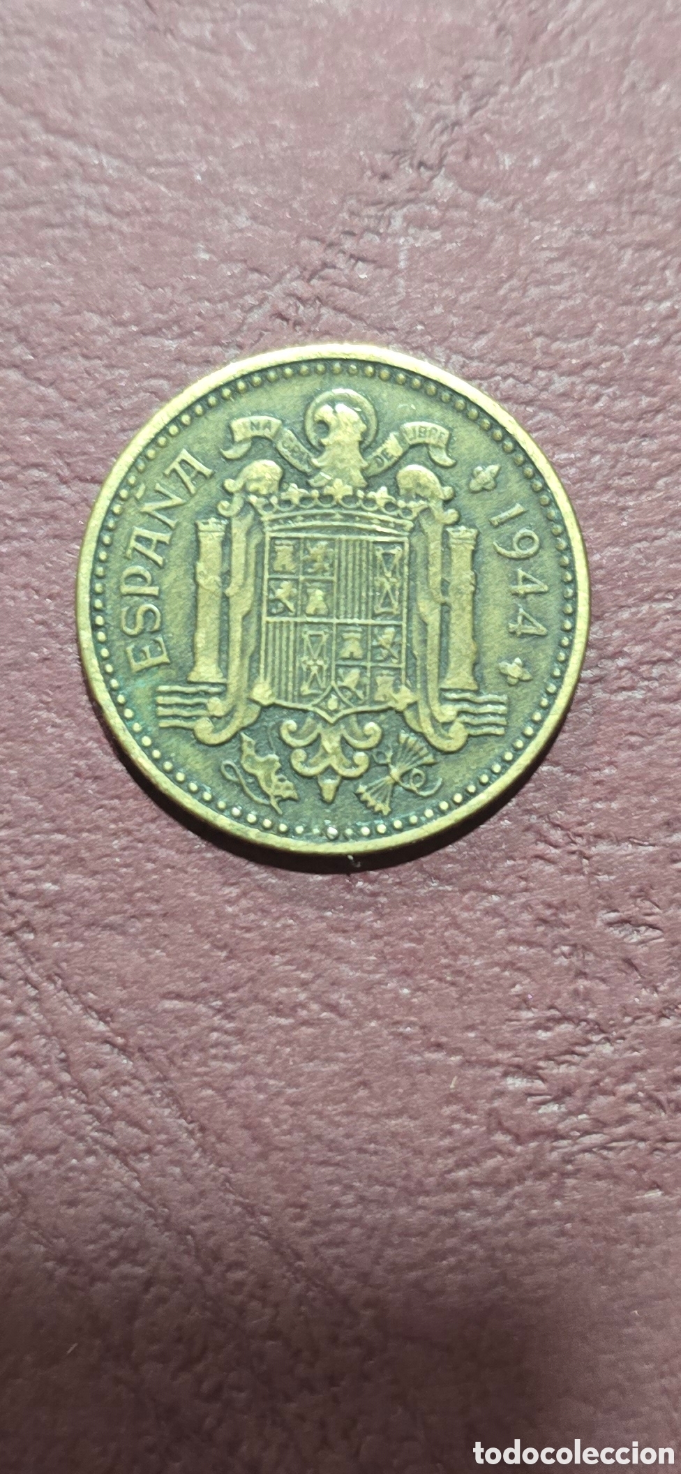 Monedas Franco: Moneda 1 peseta 1944 - Foto 2