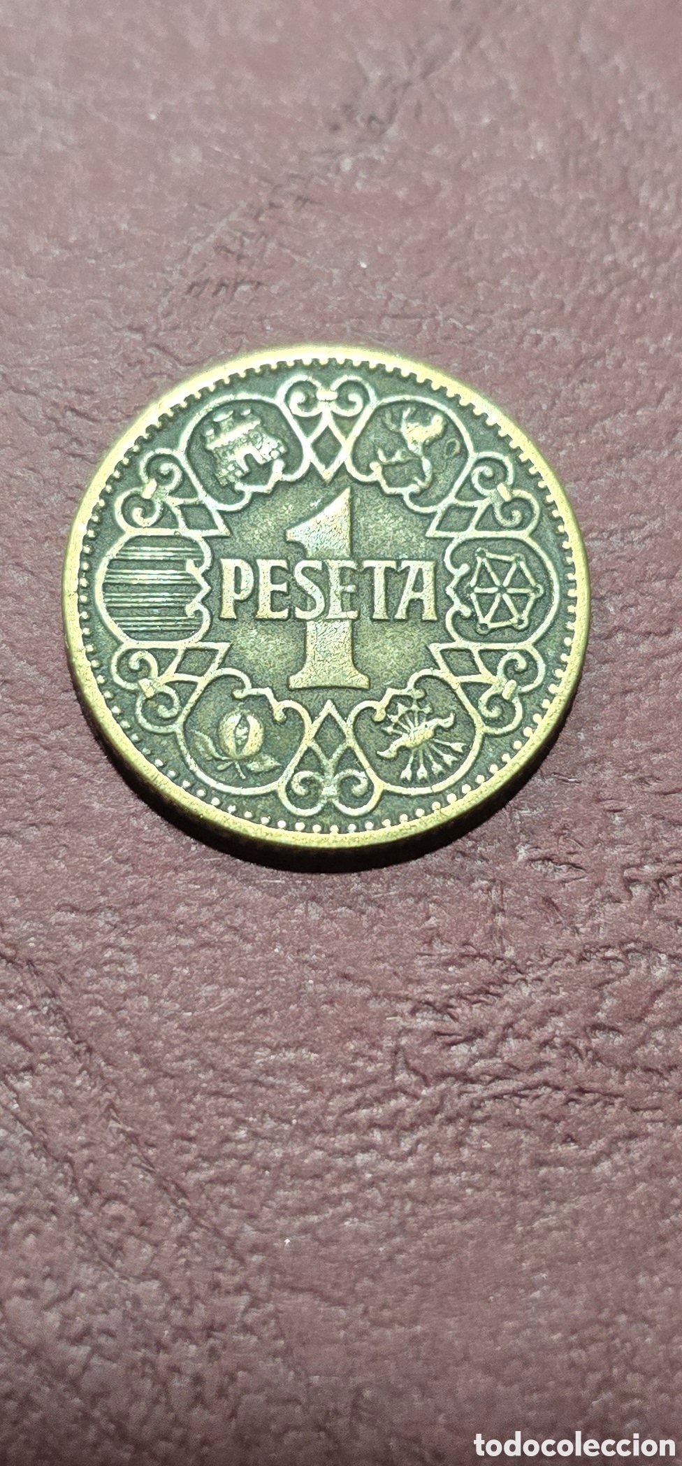 Monedas Franco: Moneda 1 peseta 1944 - Foto 1