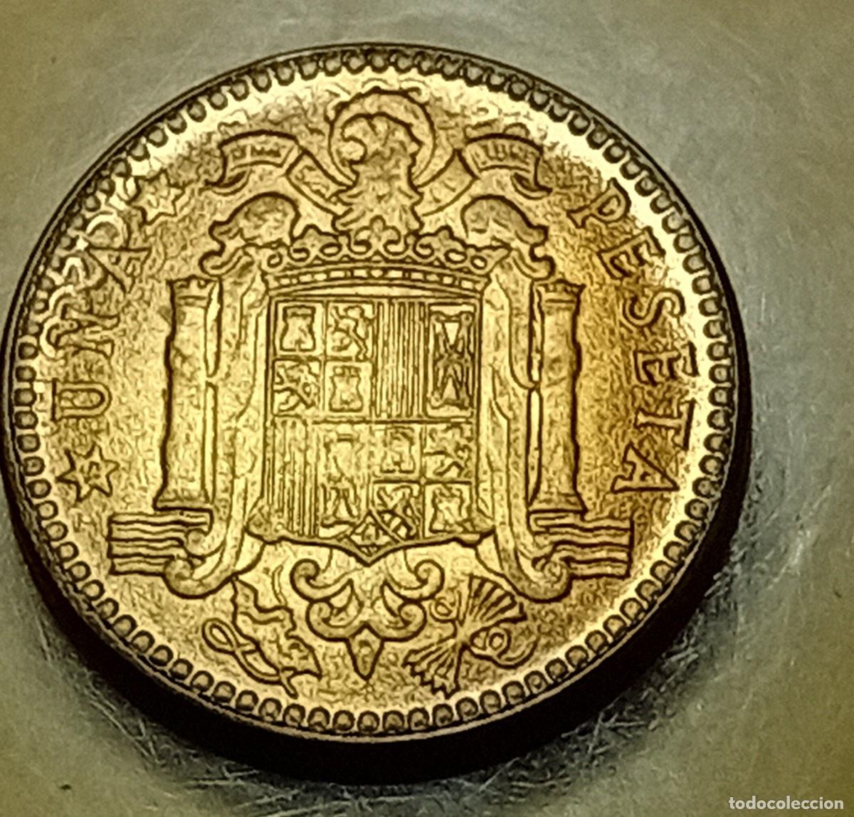 Monedas Franco: 1 PESETA 1963 / 66. SC. ERROR. - Foto 1