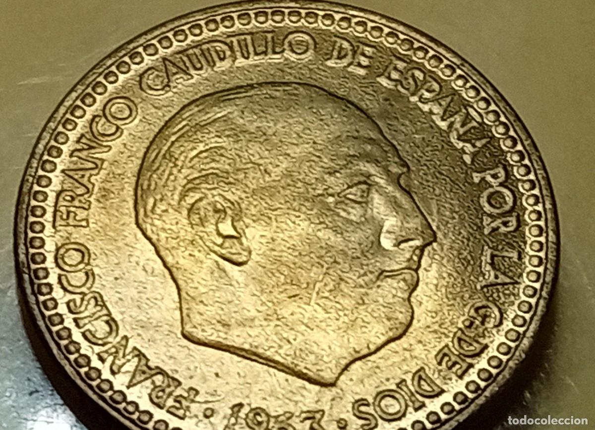 Monedas Franco: 1 PESETA 1963 / 66. SC. ERROR. - Foto 6