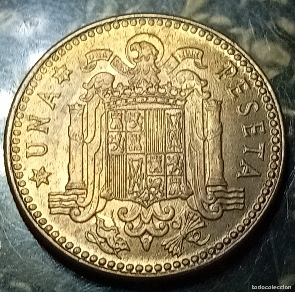 Monedas Franco: 1 PESETA 1963 / 66. SC. ERROR. - Foto 7