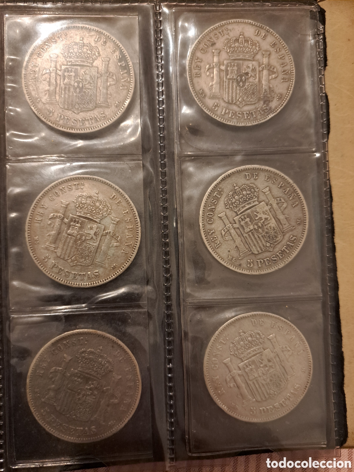 Monedas Franco: 36 monedas 5 ptas 1870 en adelante. - Foto 4