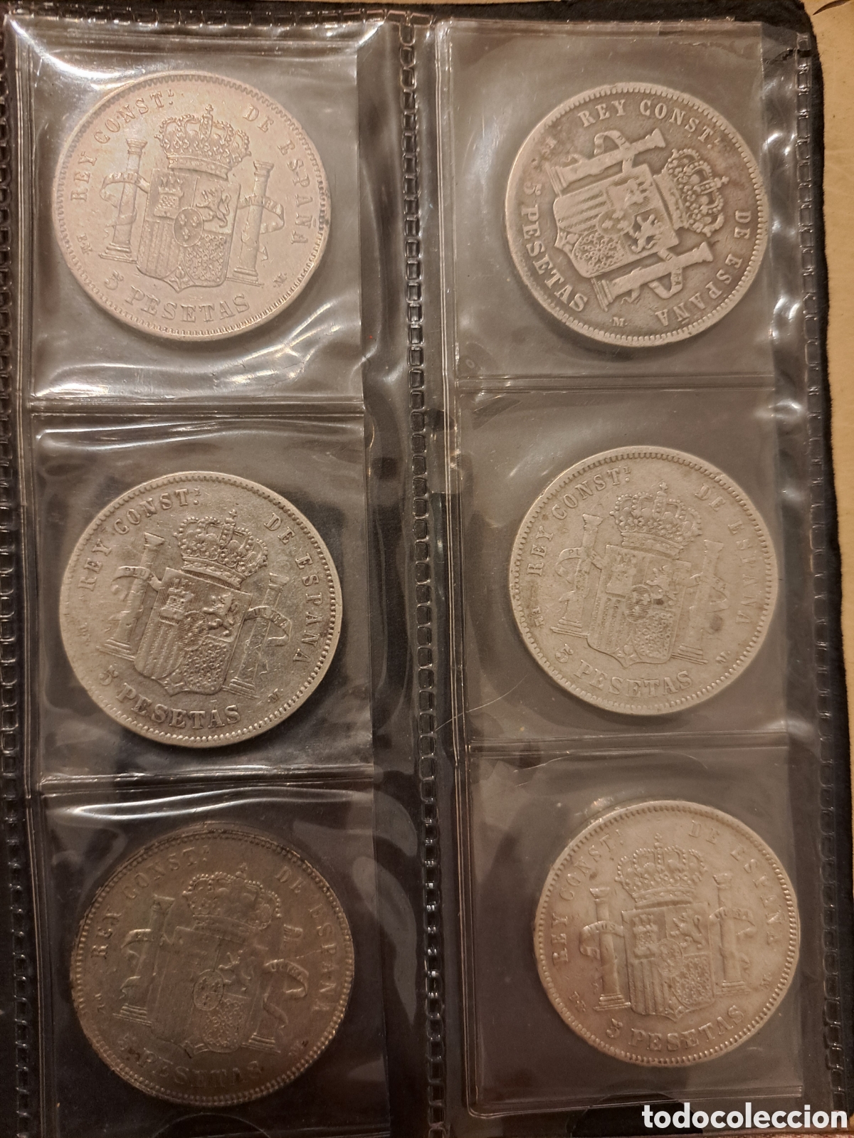 Monedas Franco: 36 monedas 5 ptas 1870 en adelante. - Foto 5
