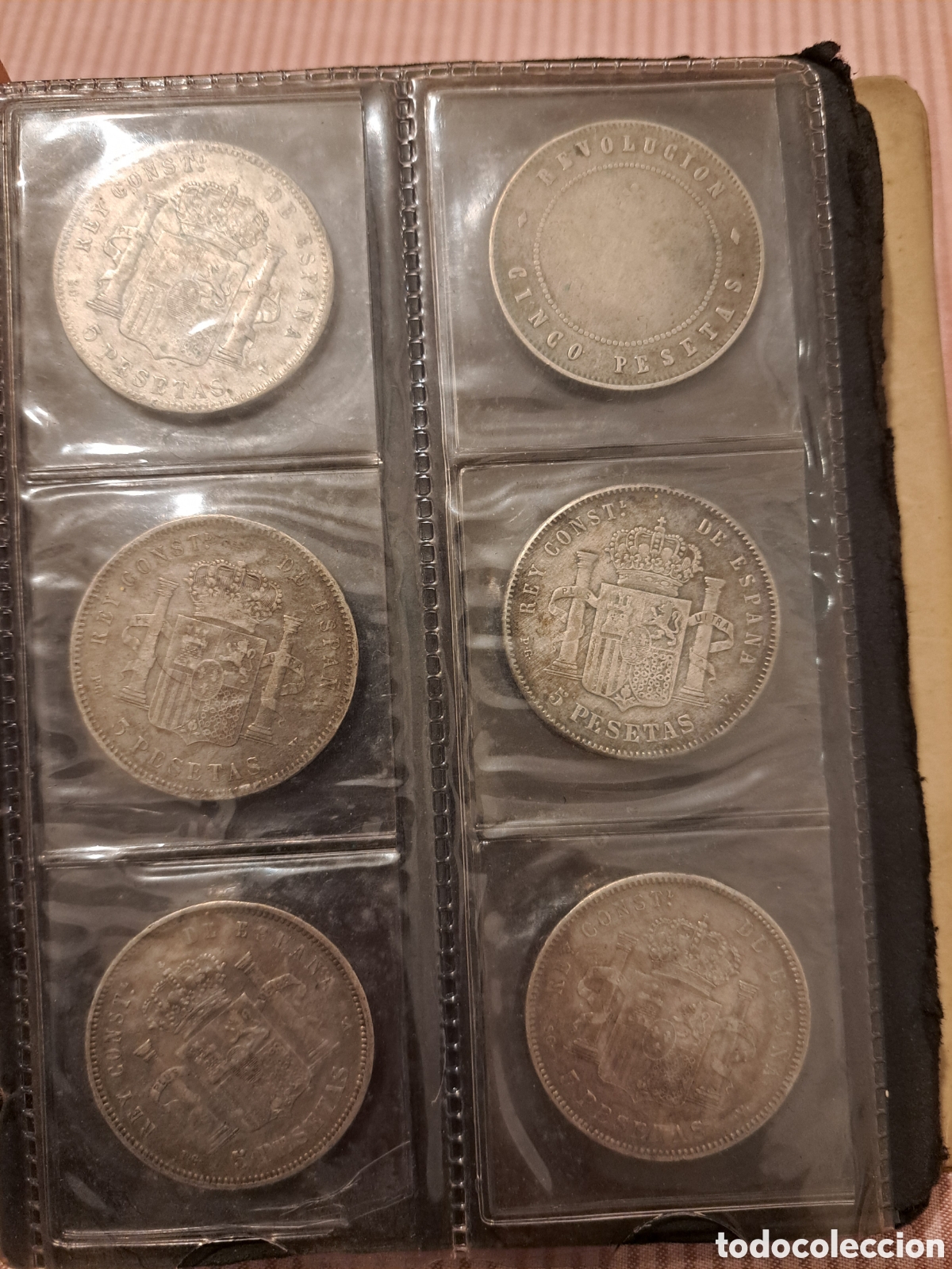 Monedas Franco: 36 monedas 5 ptas 1870 en adelante. - Foto 1
