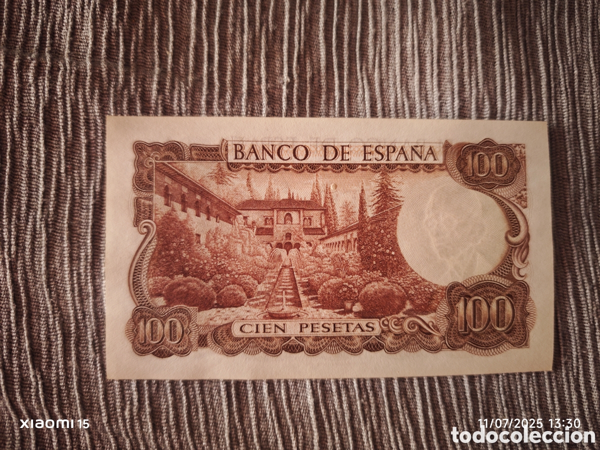 Monedas Franco: Billete de 100 pesetas, sin circular - Foto 2