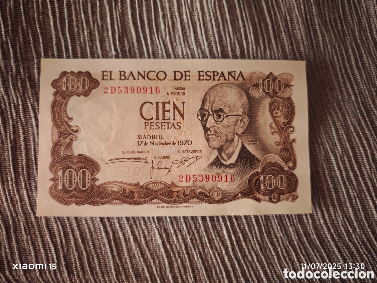 Monedas Franco: Billete de 100 pesetas, sin circular - Foto 1