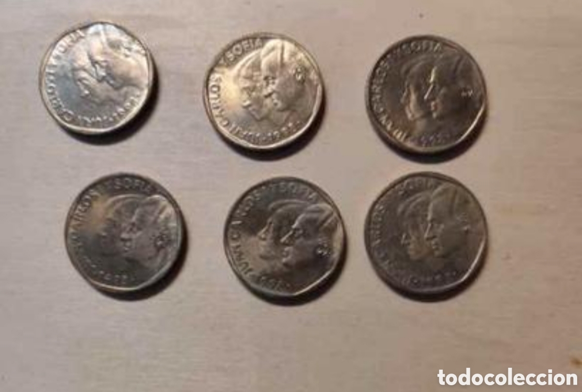 Monedas Franco: 6 monedas de 500 pesetas. - Foto 1