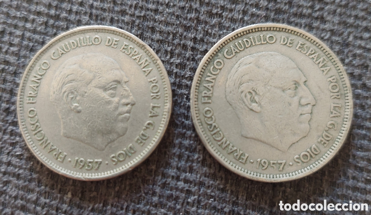 Monedas Franco: Moneda 25 ptas de 1957 - Foto 1