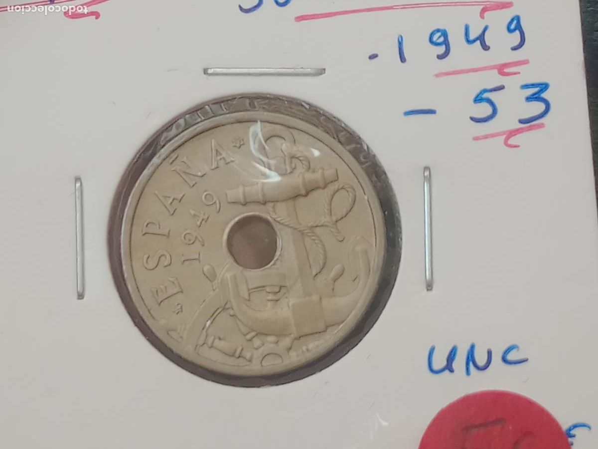 Monedas Franco: ESTADO ESPA&Ntilde;OL - 50 C&Eacute;NTIMOS 1949 53 SC