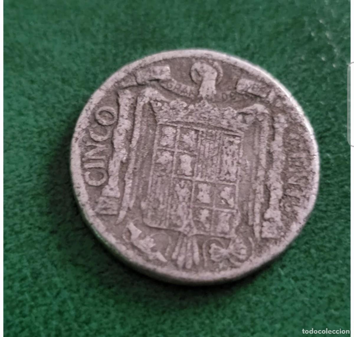 Monedas Franco: 1940. Franco. 5 centimos RRR - Foto 2