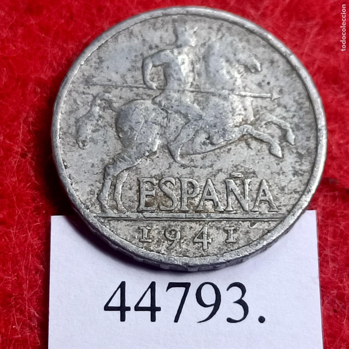 Monedas Franco: Espa&ntilde;a 5 c&eacute;ntimos 1941, Franco - Foto 1