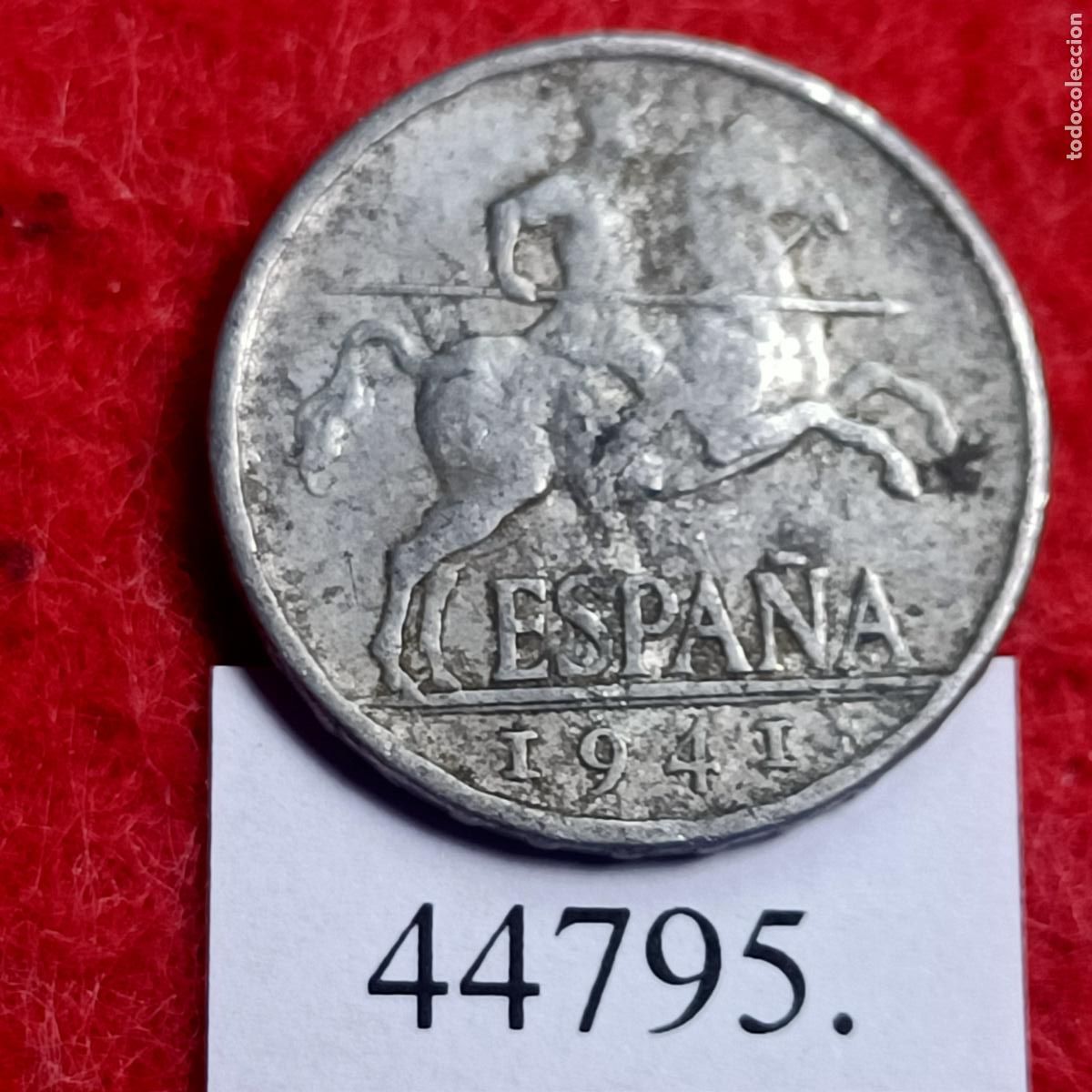 Monedas Franco: Espa&ntilde;a 5 c&eacute;ntimos 1941, Franco - Foto 1