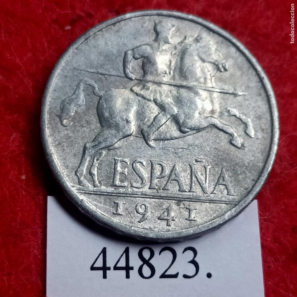 Monedas Franco: Espa&ntilde;a 10 c&eacute;ntimos 1941, Franco - Foto 1