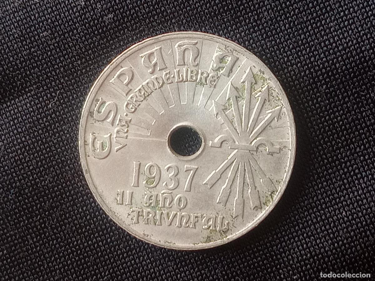 Monedas Franco: 25 c&eacute;ntimos de 1937. EBC+ - Foto 1