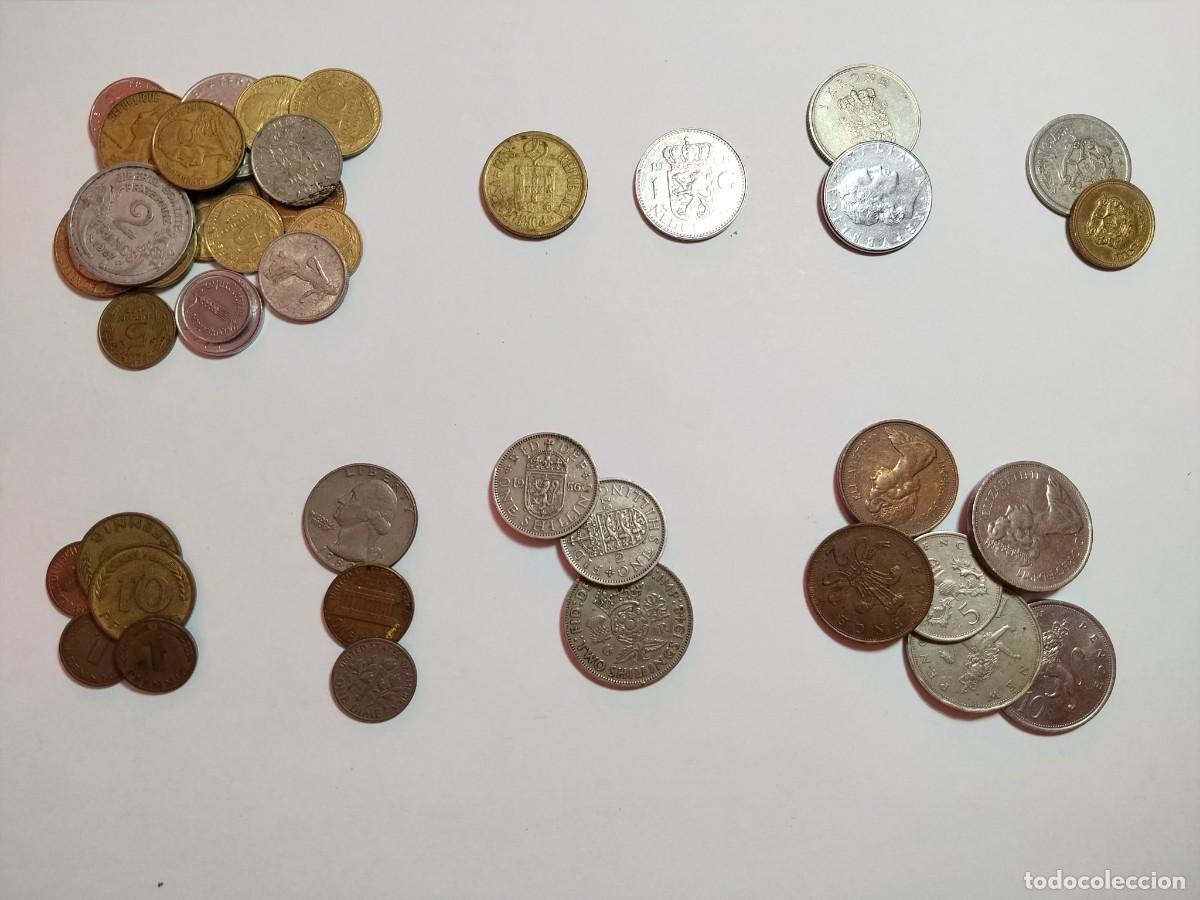 Monedas Franco: Lote de monedas espa&ntilde;olas y extranjeras. - Foto 7