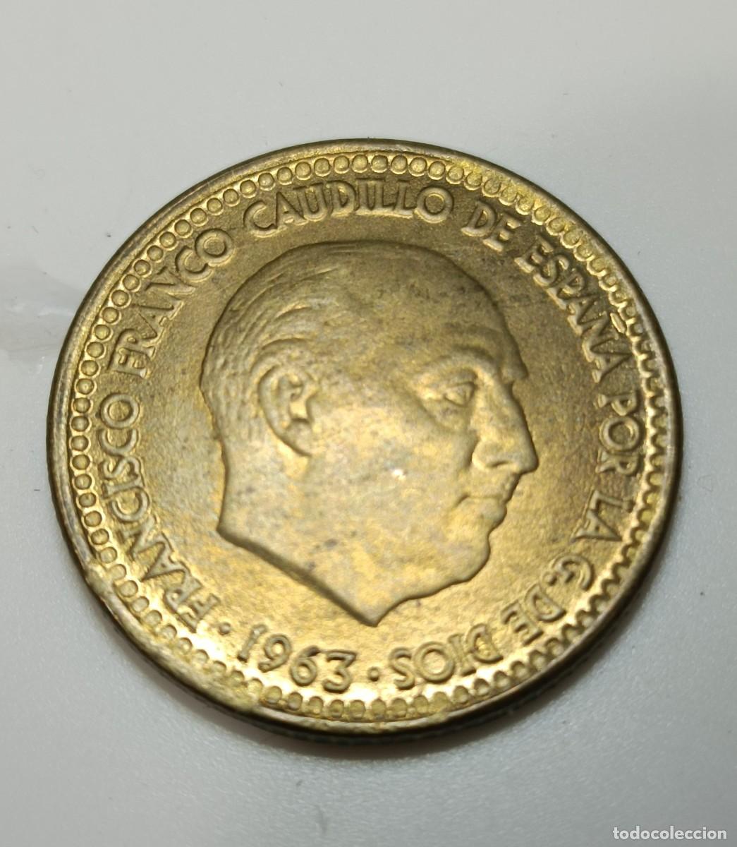 Monedas Franco: 1 PESETA 1963 / 66. SC. ERROR. - Foto 1