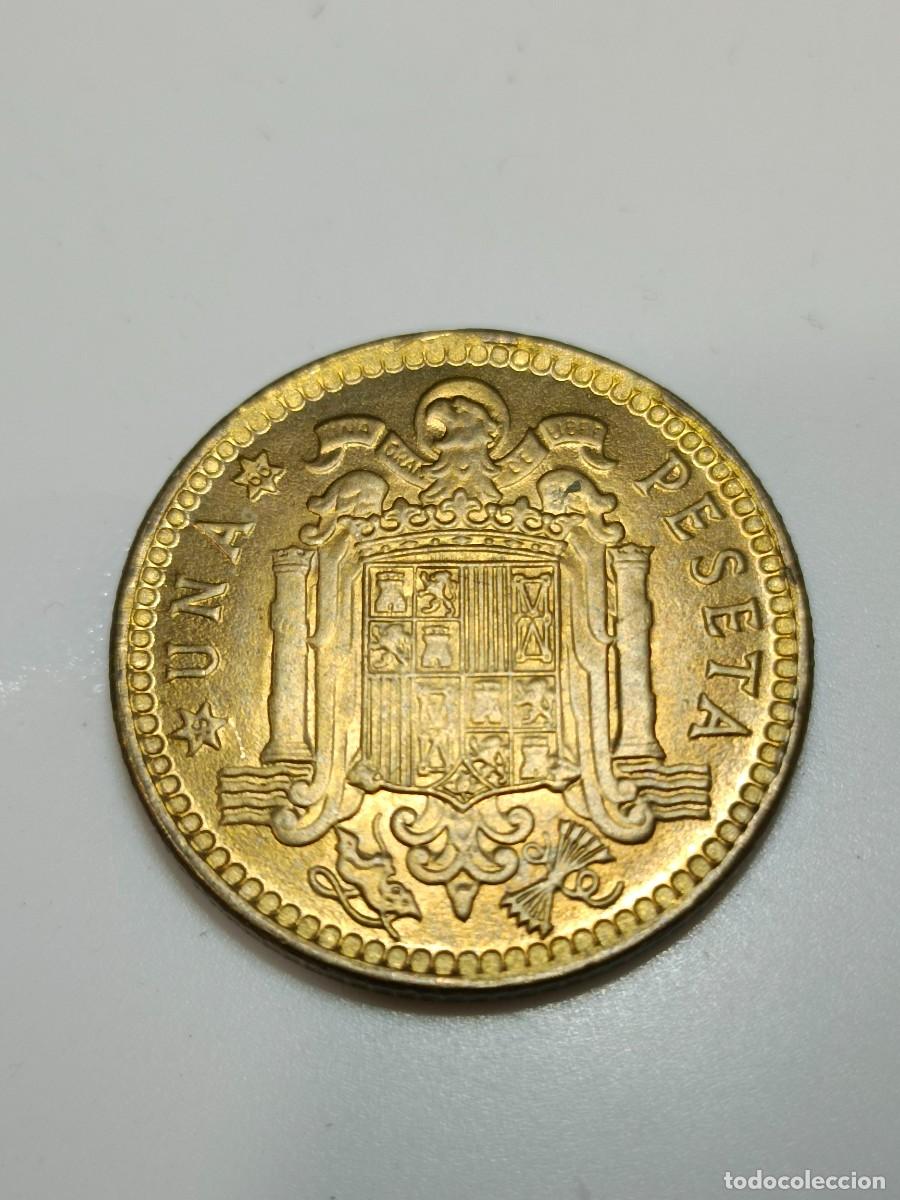 Monedas Franco: 1 PESETA 1963 / 66. SC. ERROR. - Foto 3