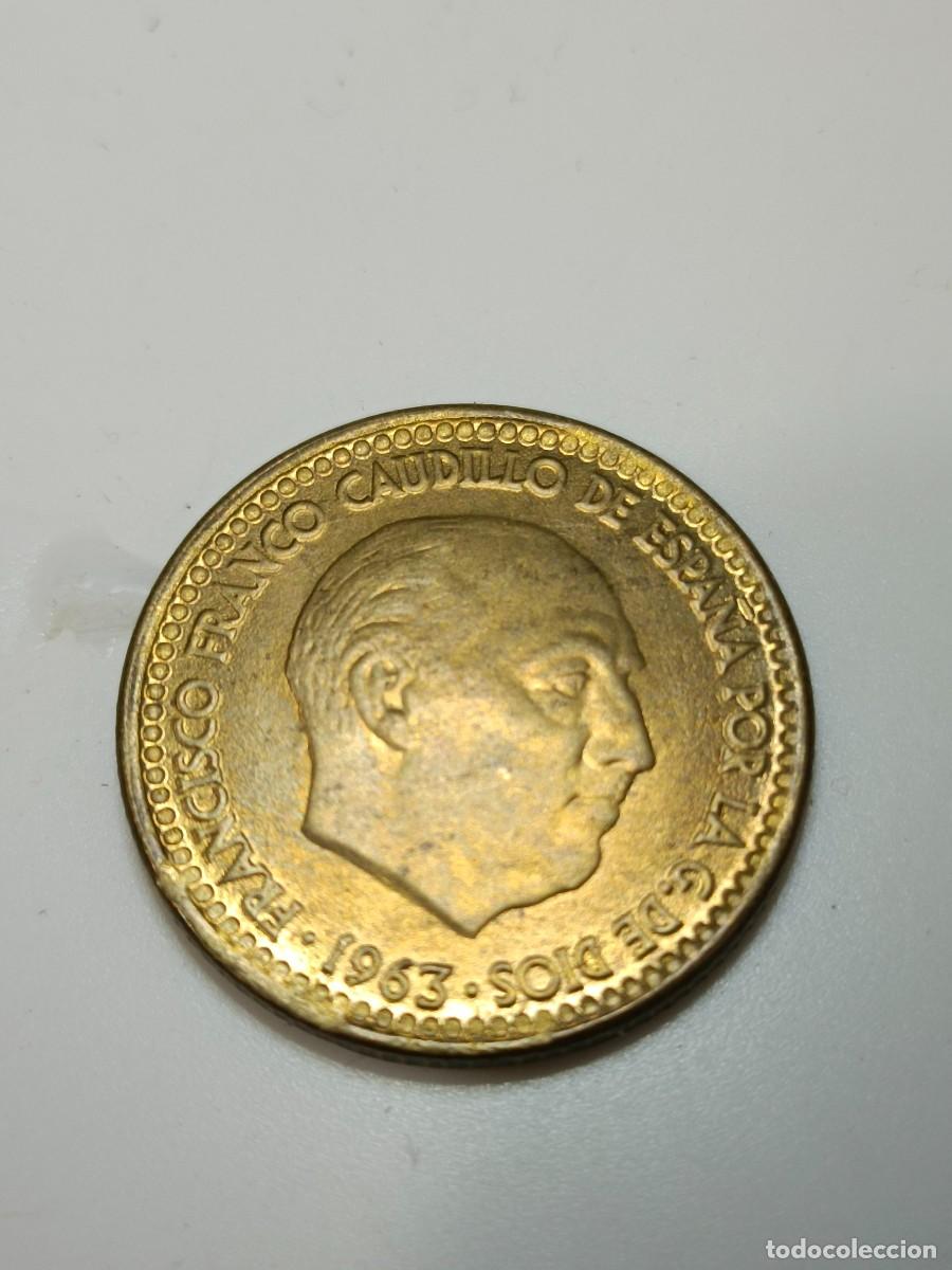 Monedas Franco: 1 PESETA 1963 / 66. SC. ERROR. - Foto 4