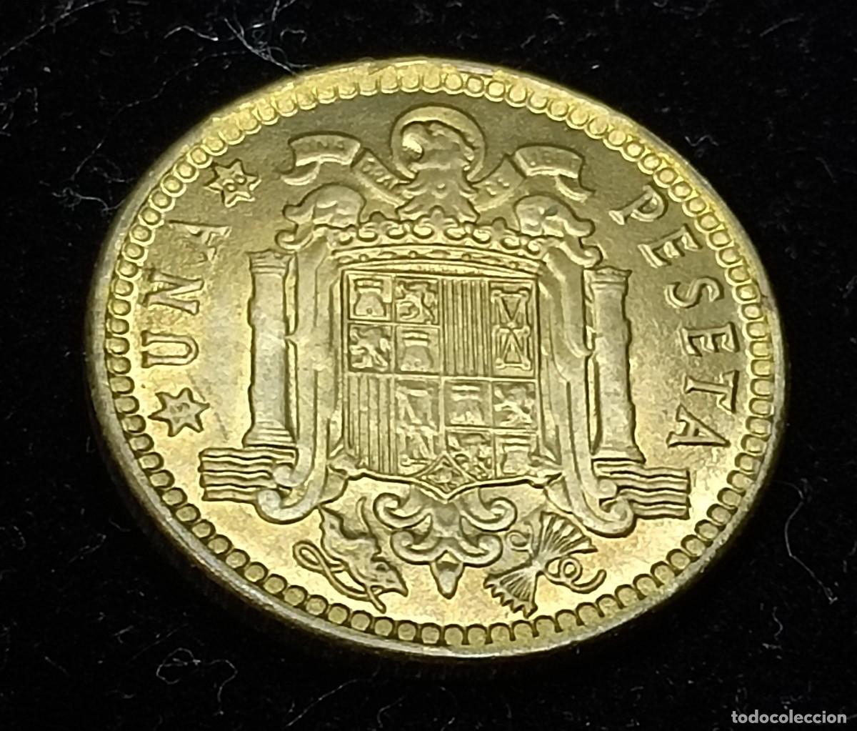 Monedas Franco: 1 PESETA 1963 / 66. SC. ERROR. - Foto 5