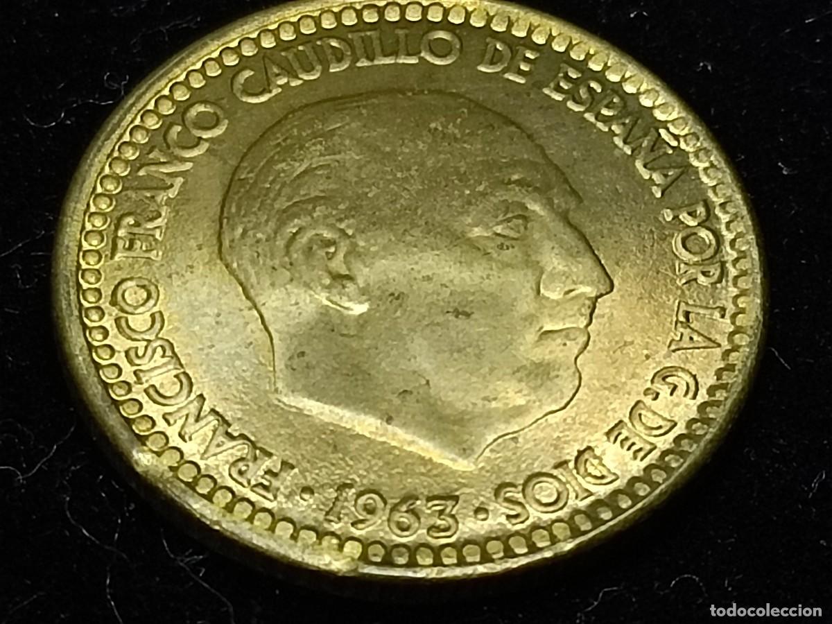 Monedas Franco: 1 PESETA 1963 / 66. SC. ERROR. - Foto 6