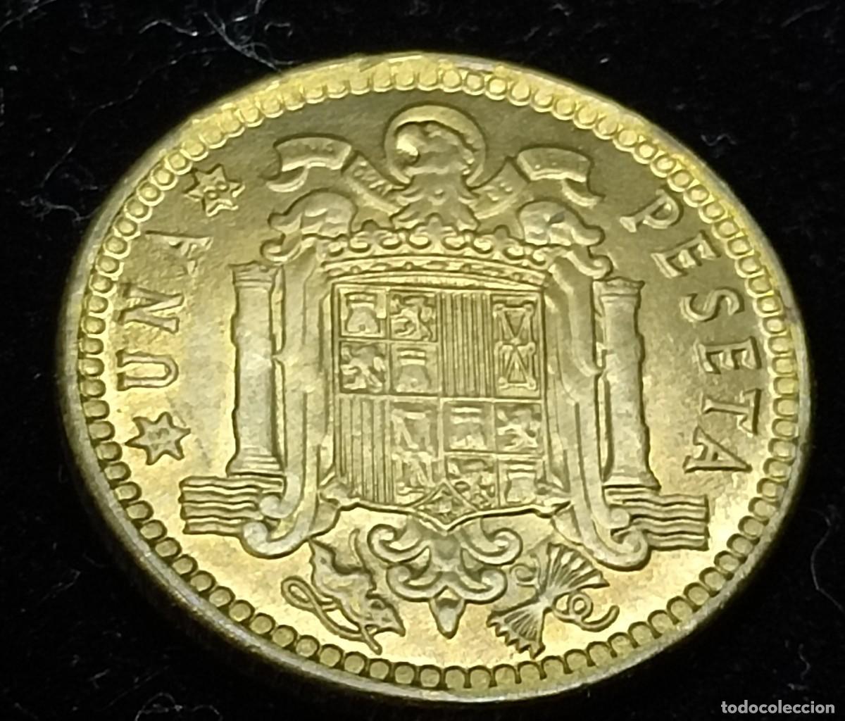 Monedas Franco: 1 PESETA 1963 / 66. SC. ERROR. - Foto 7
