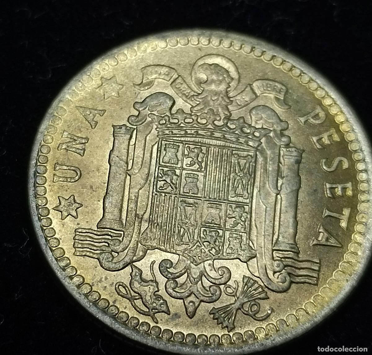 Monedas Franco: 1 PESETA 1963 SC. ERROR. - Foto 2