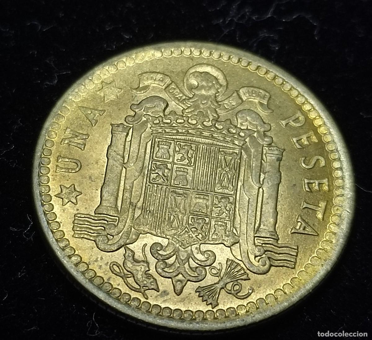 Monedas Franco: 1 PESETA 1963 SC. ERROR. - Foto 4