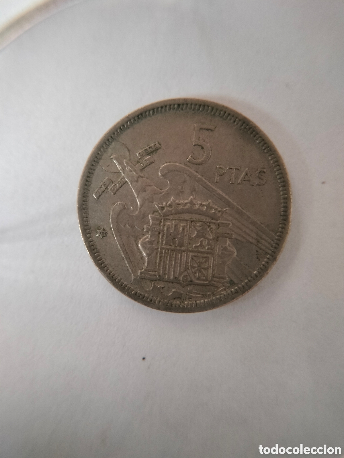 Monedas Franco: Moneda 5 Ptas Franco 1957 - Foto 6