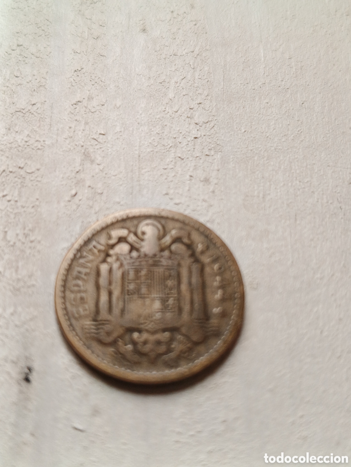 Monedas Franco: Moneda de una peseta de 1944 - Foto 2