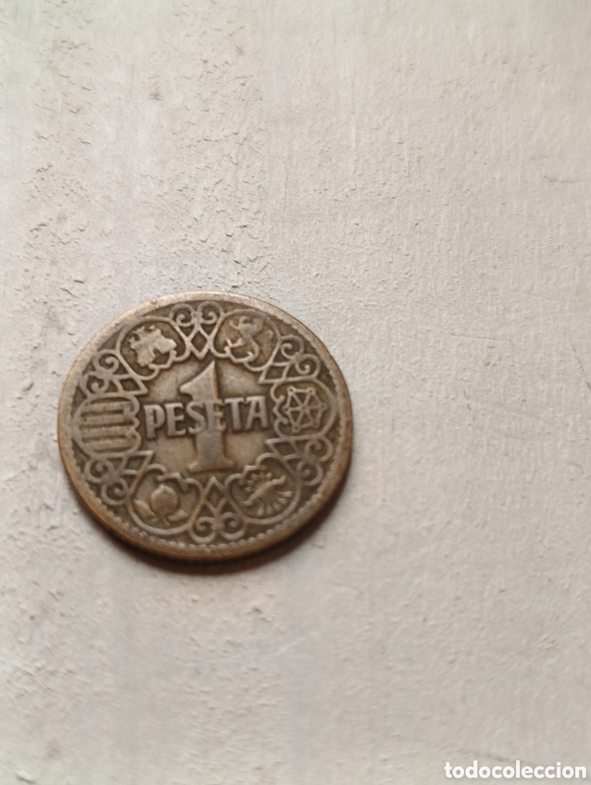Monedas Franco: Moneda de una peseta de 1944 - Foto 1