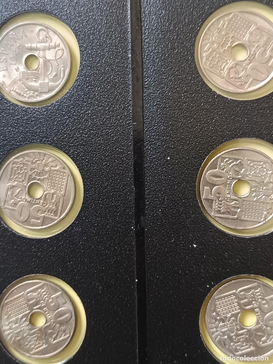 Monedas Franco: 50 c&eacute;ntimos 1949 1963 completo sin circular - Foto 6