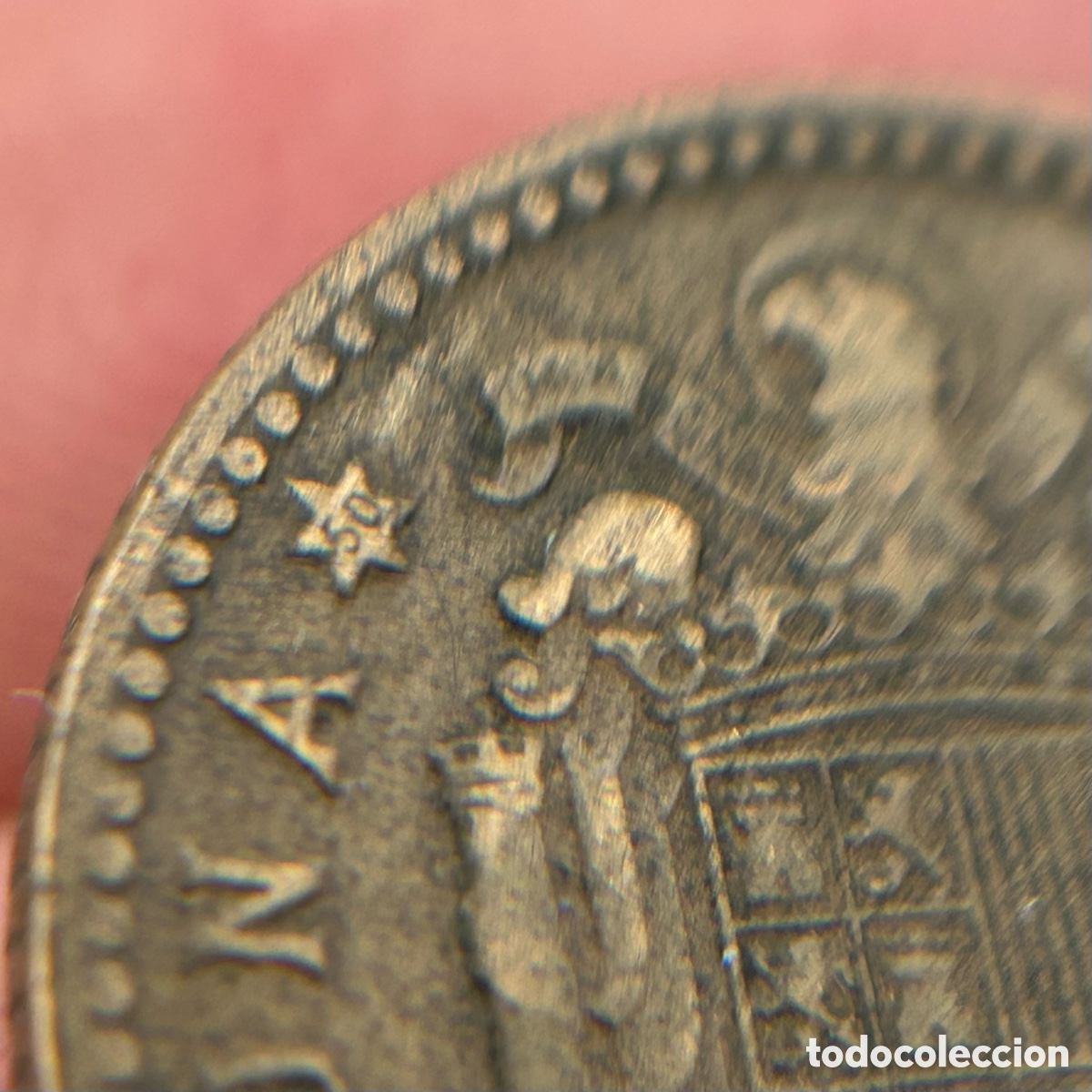 Monedas Franco: Moneda 1 peseta 1947. *50. E.B.C. - Foto 4