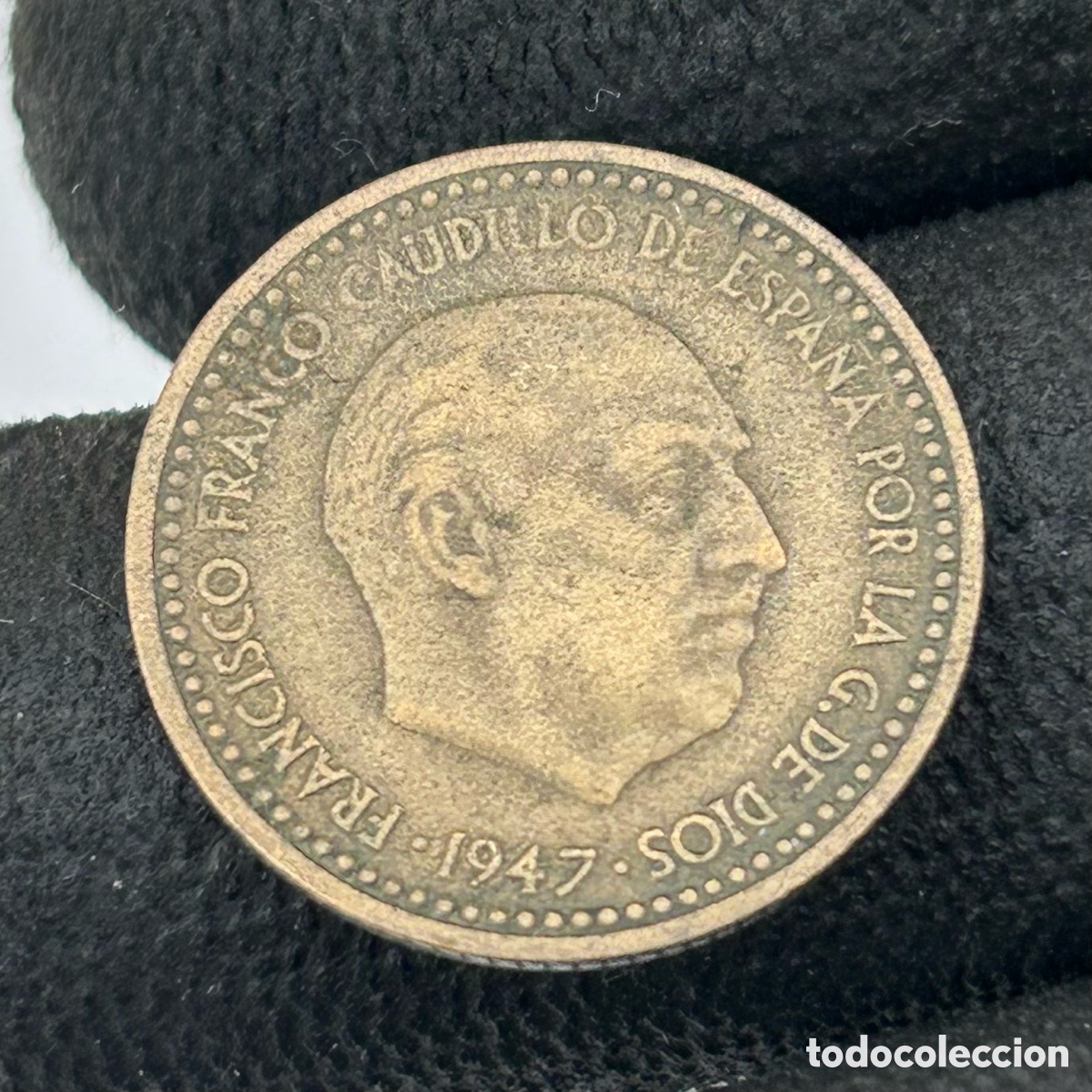 Monedas Franco: Moneda 1 peseta 1947. *50. E.B.C. - Foto 5