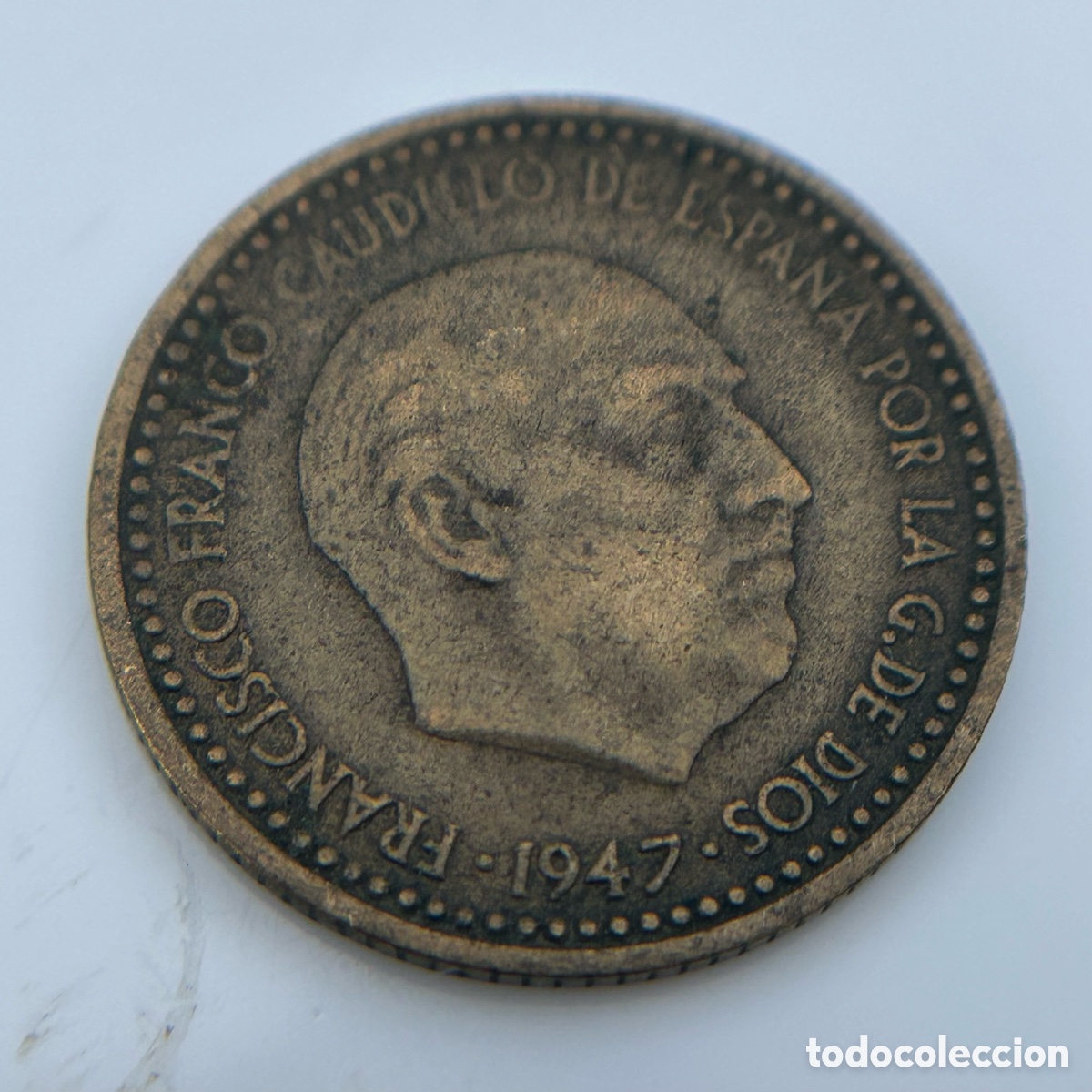 Monedas Franco: Moneda 1 peseta 1947. *50. E.B.C. - Foto 1