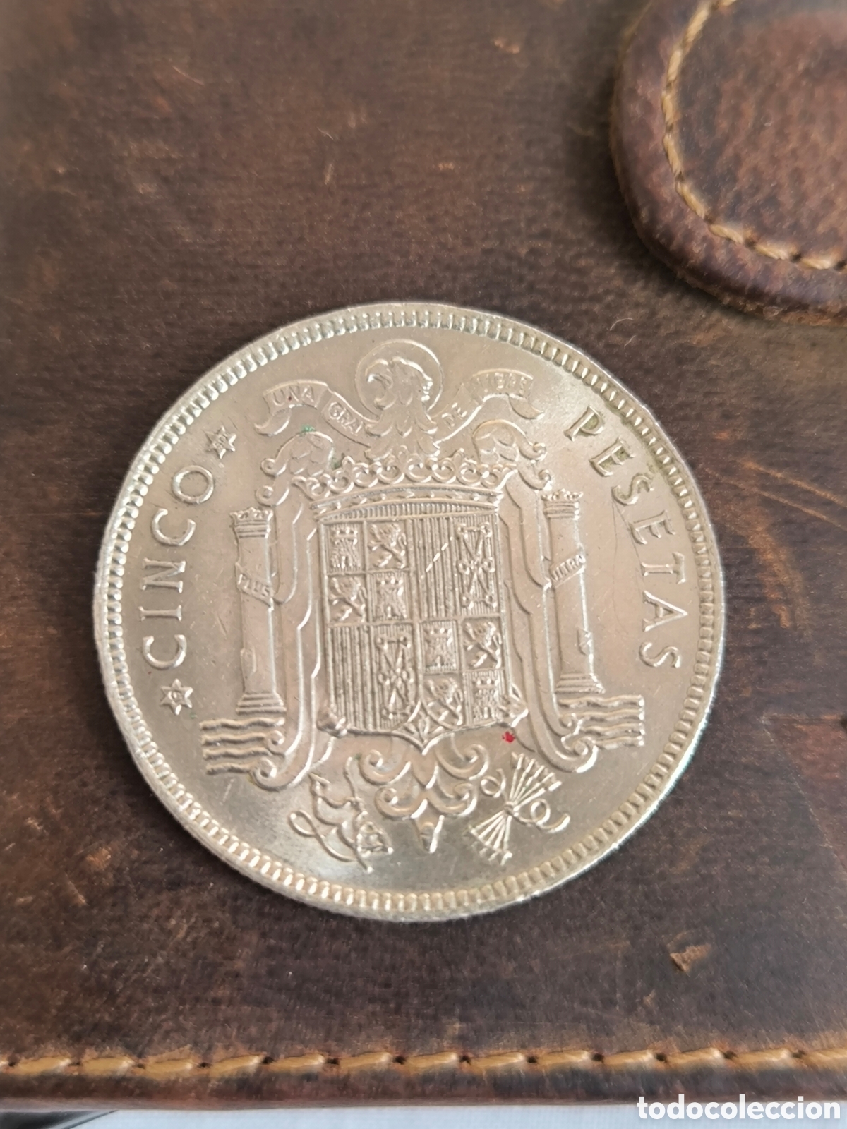 Monedas Franco: Moneda 5 pesetas 1949 - Foto 2