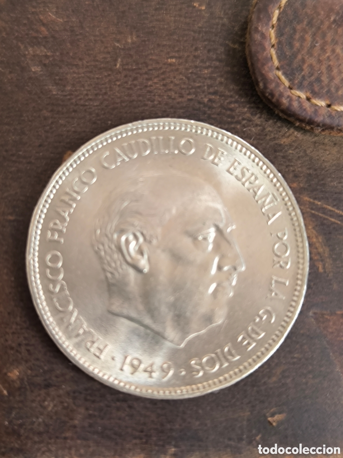 Monedas Franco: Moneda 5 pesetas 1949 - Foto 1