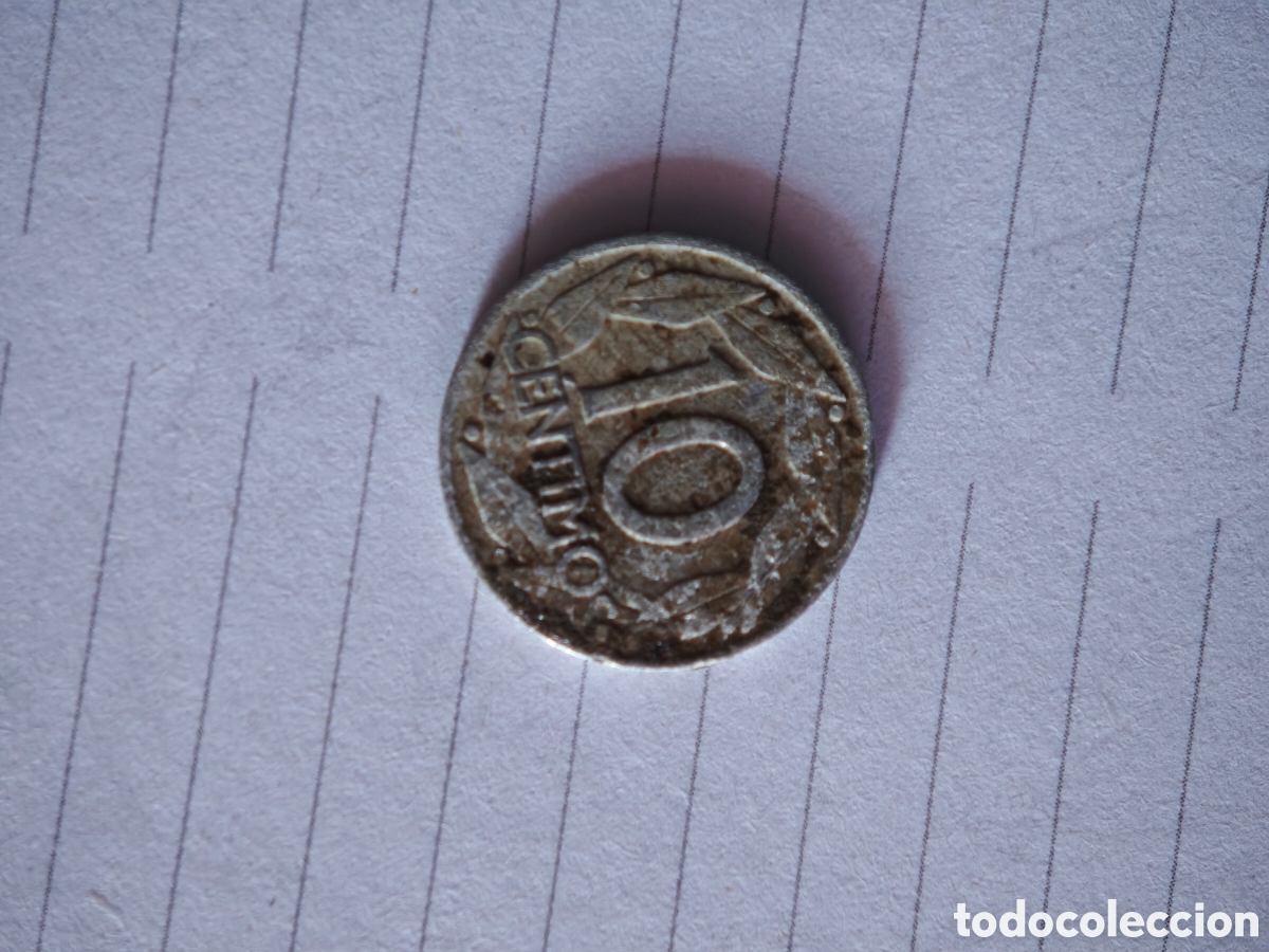 Monedas Franco: 10 c&eacute;ntimos de la &eacute;poca del caudillo - Foto 2