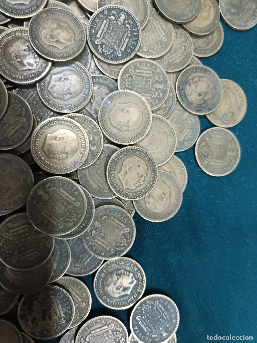 Monedas Franco: 240 monedas de 1 peseta del a&ntilde;o 1947 - Foto 2