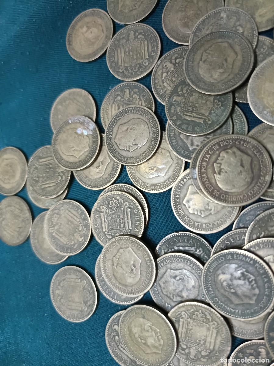Monedas Franco: 240 monedas de 1 peseta del a&ntilde;o 1947 - Foto 5