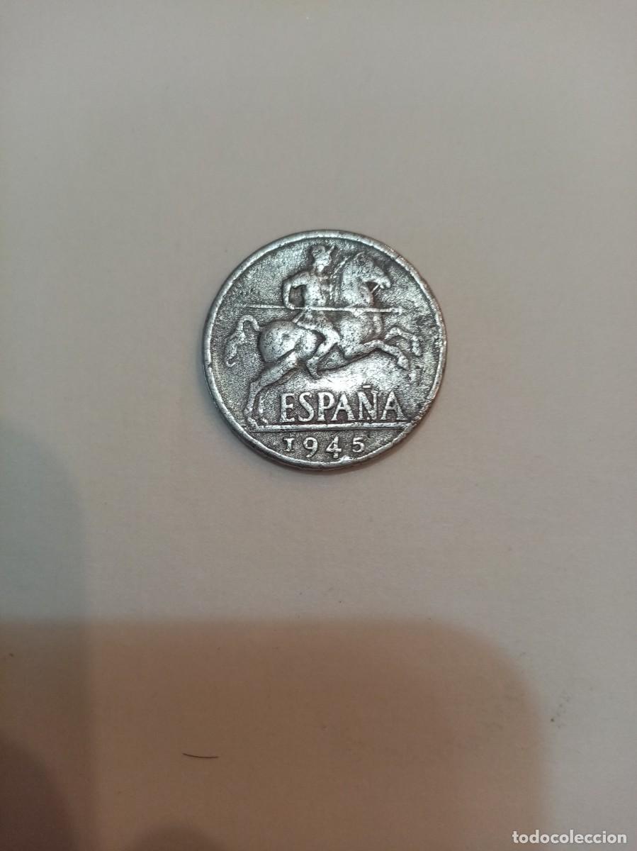 Monedas Franco: MONEDA DE 10 CENTIMOS ESPA&Ntilde;A 1945 - Foto 1