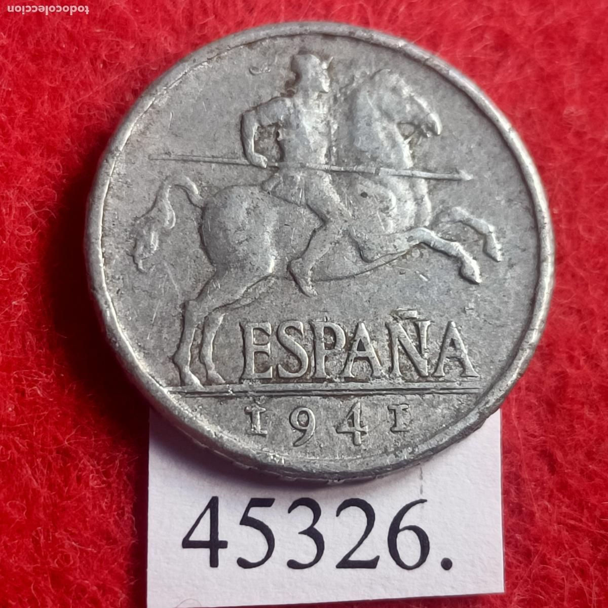 Monedas Franco: Espa&ntilde;a 5 centimos 1941, Franco - Foto 1