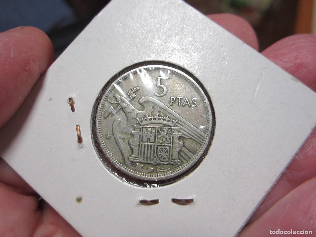 Monedas Franco: MONEDA DE 5 PESETAS DE 1957*69 - Foto 2