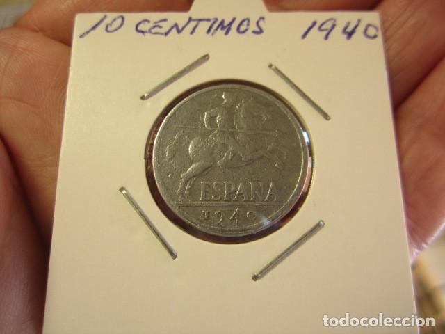 Monedas Franco: MONEDA DE 10 C&Eacute;NTIMOS DE 1940 - Foto 3