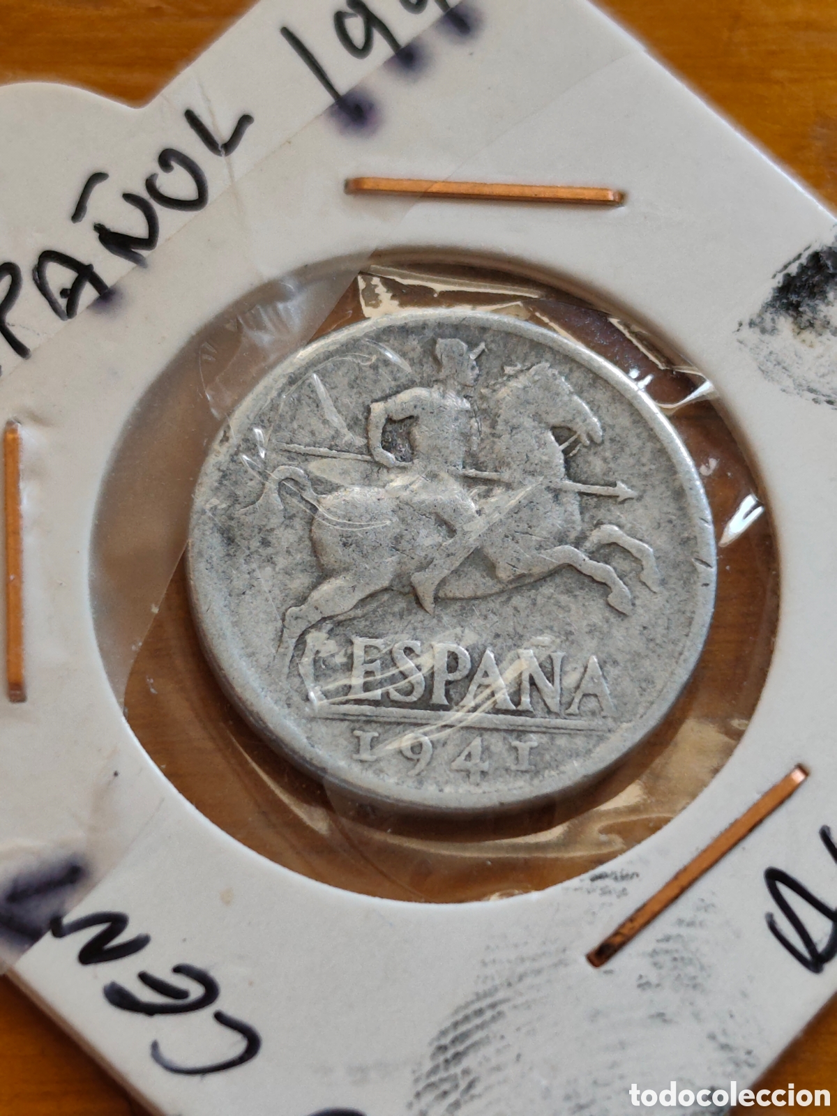 Monedas Franco: ESPA&Ntilde;A, 10 centimos 1941 - Foto 1