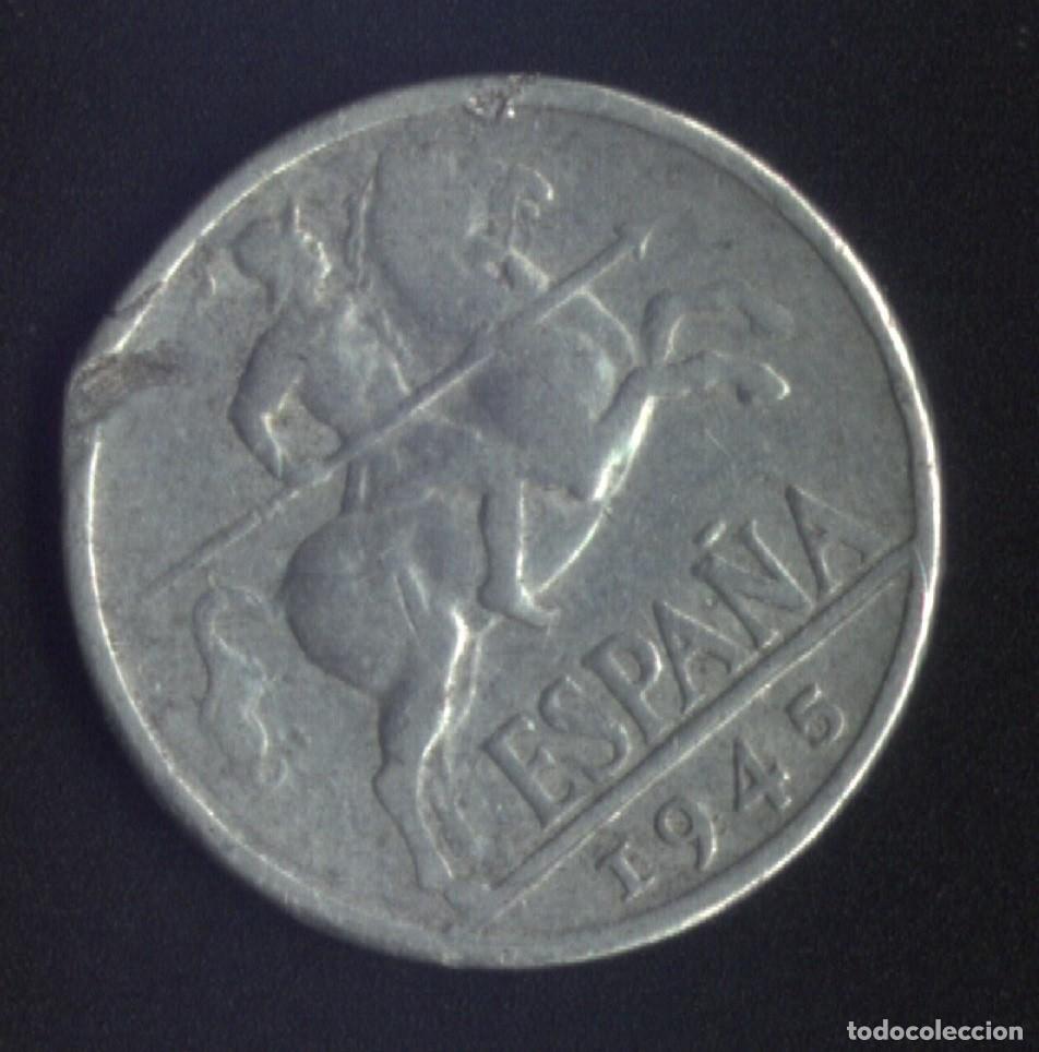 Monedas Franco: X-140- ESPA&Ntilde;A. 10 CENTIMOS. 1945. - Foto 1